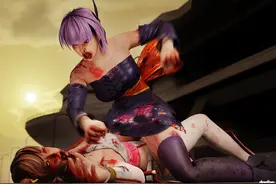 早年格斗游戏的尺度如此之大，3D高清化之后终于看清细节图片