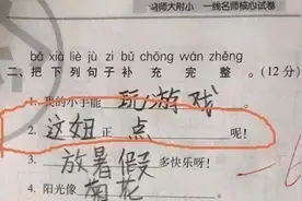 冰心原名叫极寒风暴？小学生0分答卷让老师捧腹：我笑yue了图片