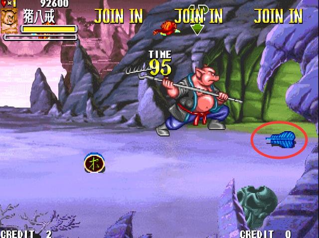 街机游戏《西游释厄传》最无耻的打法，把BOSS提前拖出来打