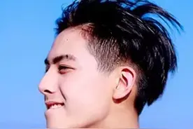 钻石脸男生适合的短发发型图片