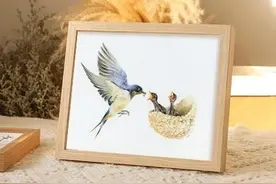 色铅彩绘 | 燕子·归巢·哺育【零基础彩铅画入门教程】图片