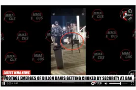 丢脸！嘴炮康纳无言以对，柔术教练狄龙丹尼斯被保安拿背降服图片