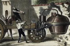 汽车史上让人惊讶的两大发明：烧锅炉的蒸汽车，烧柴火的燃气车图片