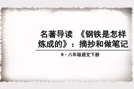 名著《〈钢铁是怎样炼成的〉:摘抄和做笔记》知识点图文讲解图片