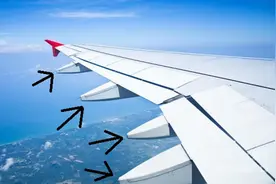 机翼下面的锥形盒子是什么？有什么用？图片