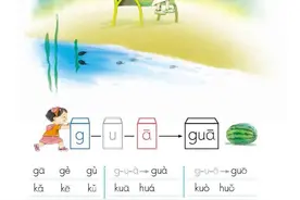 一年级语文上册课文朗读丨汉语拼音：g k h图片