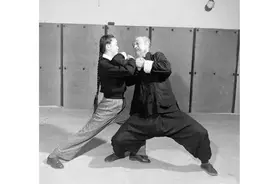 传统武术散手在防身自卫中制服歹徒而不伤人的技法图片