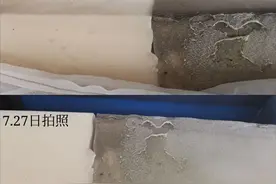 刚买的新沙发海绵垫又污又黑还有臭味，成都市民投诉商家只换不退图片