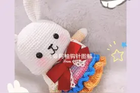 钩针图解：裙装小兔图片