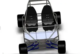buggy-123越野钢管车车架3D图纸 Solidworks设计 附IGS图片