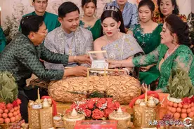 柬埔寨婚礼奢华聘礼吸睛，豪车钻石样样有图片