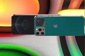 iPhone14ProMax渲染图：屏下FaceID+2寸背屏，后置5000万三镜头图片