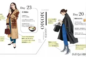 东京时髦女生的日常OOTD，插画家momo笔下的轻熟系穿搭图片