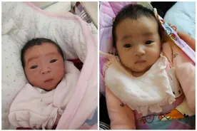 “最美新生儿”火了，一出生颜值太高，网友：我愿意等她长大图片