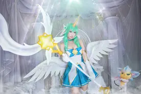 英雄联盟索拉卡cosplay小姐姐非常精致魅力十足cos的人物温柔迷人图片