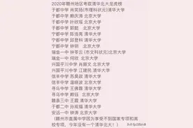 赣州地区录取清华北大的名单出炉，看看哪个县市是最大赢家？图片