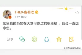 虞书欣发文：希望在天堂可以过得很幸福，粉丝：节哀顺变看后泪崩图片