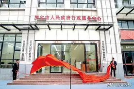 罗定市人民政府行政服务中心（新址）衔牌揭幕图片