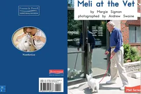 英语有声绘本阅读:《Meli At the Vet》小狗体检看医生图片