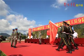 中国第20批赴黎巴嫩维和部队举行出征誓师大会图片