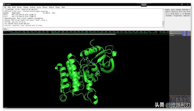 科研论文作图｜零基础用Pymol绘制蛋白质-小分子结合模式图