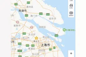 很多人以为上海市与江苏省南通市隔江相望，可实际上它们是接壤的图片