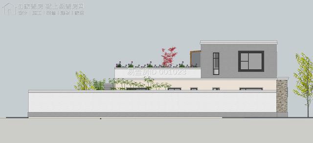 每日农村建房图集——甘肃15m×9.5m现代别墅