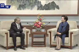 彭丽媛会见比尔·盖茨图片