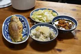 广东70后夫妻的晚餐，有荤有素有汤，吃着舒坦，平淡的生活有滋味图片
