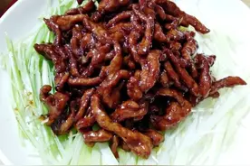 京酱肉丝原来这么简单，多加这一步骤，味道正宗，比饭店的还好吃图片