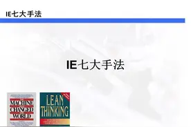 工业工程之"流程法"，搞精益生产的必读图片