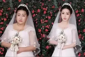 “照片上面的人是谁啊”，婚纱照P到亲妈认不出闺女，意义何在？图片