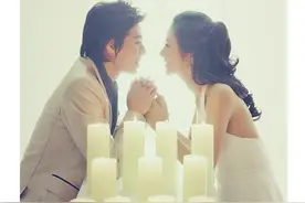 新娘、新郎颜值都很爆表呦图片