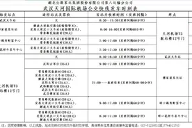 今天起，可乘公交快线去武汉天河机场，有4条班线图片