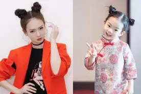 小糯米7岁近照曝光，看完杨幂母女，网友：戚薇母女算什么图片