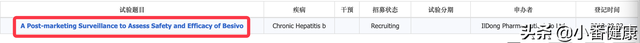 乙肝新药Besivo上市监测，安全性高于TDF，尺寸为其2倍