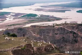图说中国37 一面临河三面环沟，到山西临猗吴王古渡回眸千年沧桑图片