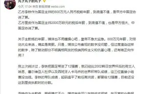 记者：相比里皮2000万欧年薪 李铁年薪800万人民币太值了图片