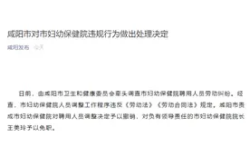 陕西咸阳“40余医护被裁”事件处理结果：院长被免职图片