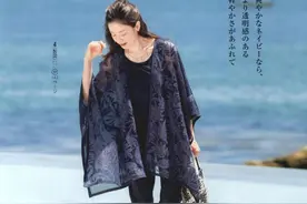 |裁剪图|一款超大牌的夏季真丝防晒披肩简易裁剪图分享(附款式图)图片