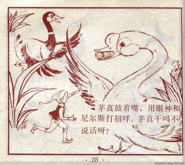 连环画 尼尔斯02 救小松鼠