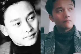 男子长相酷似张国荣，相似度高达99%，一夜涨粉过百万。图片