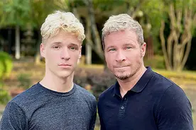 后街男孩后继有人，主唱布莱恩儿子已18岁，父子组合或将出道图片