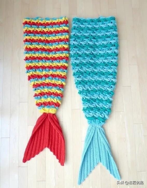 温暖毛线钩鱼鳞的方法