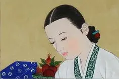 韩国现代画中的朝鲜美人图片
