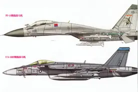 48架对288架，中国歼-15战斗机和美国FA-18E/F战斗机作战能力对比图片