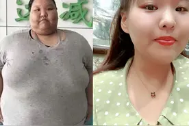 400斤女孩把床压塌只敢睡地上，今减肥成功美的连亲妈都认不出图片