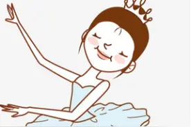 创意美术《跳舞的小女孩》图片