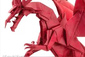 「折纸教程」神谷古代龙2.0折图图片