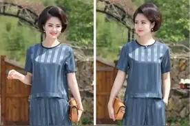 有一种美，叫“妈妈套装”，四五十岁女人穿，美得人人羡慕图片